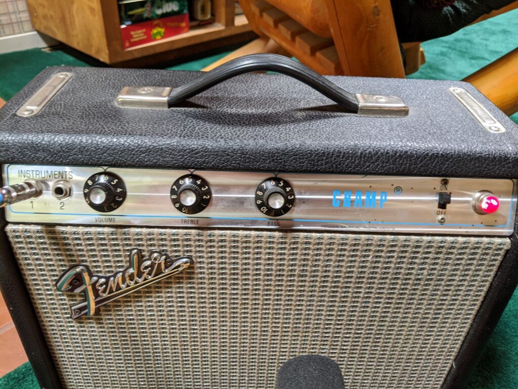 Robert Cray Strat thru Fender Champ